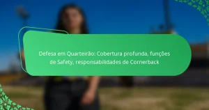 Defesa em Quarteirão: Cobertura profunda, funções de Safety, responsabilidades de Cornerback