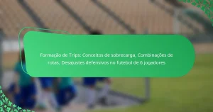 Formação de Trips: Conceitos de sobrecarga, Combinações de rotas, Desajustes defensivos no futebol de 6 jogadores